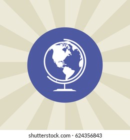 globe icon. sign design. background