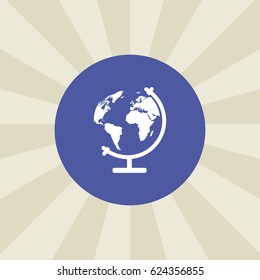 globe icon. sign design. background