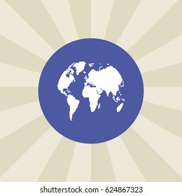 globe icon. sign design. background