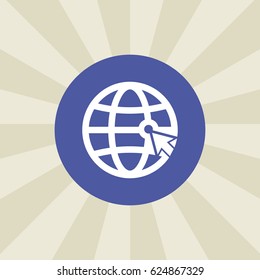 globe icon. sign design. background