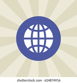 globe icon. sign design. background