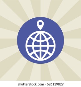 globe icon. sign design. background