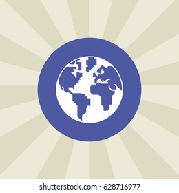 globe icon. sign design. background