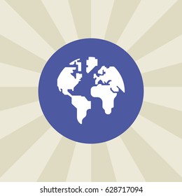globe icon. sign design. background