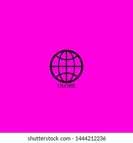 globe icon sign signifier vector