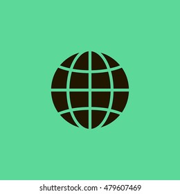Globe icon. Globe sign vector.