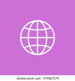 Globe icon. Globe sign vector.