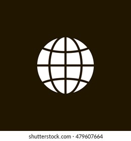 Globe icon. Globe sign vector.