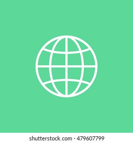 Globe icon. Globe sign vector.