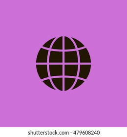 Globe icon. Globe sign vector.
