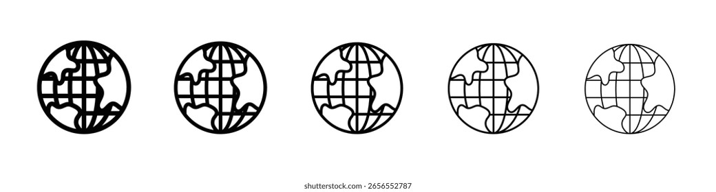 Icono de globo ilustración simple logo arte