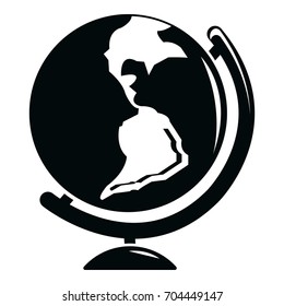 Globe icon. Simple illustration of globe vector icon for web
