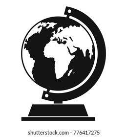 Globe icon. Simple illustration of globe vector icon for web