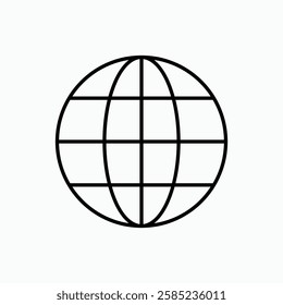 Globe icon. simple vector icon