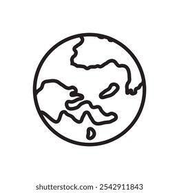 Globe icon. Simple vector sign.
