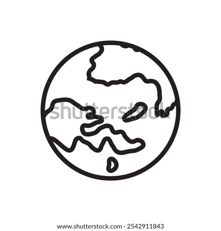 Globe icon. Simple vector sign.