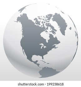 Globe icon with smooth vector