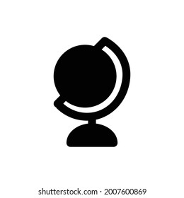 globe icon solid style vector