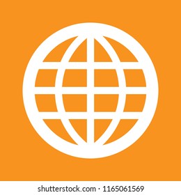 Globe icon, stock vector illustration, EPS10. 