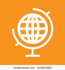 Globe icon, stock vector illustration, EPS10. 