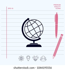 Globe icon symbol