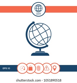 Globe icon symbol