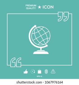 Globe icon symbol