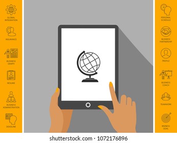 Globe icon symbol
