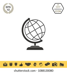 Globe icon symbol