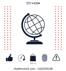 Globe icon symbol