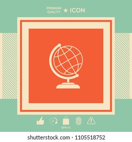 Globe icon symbol