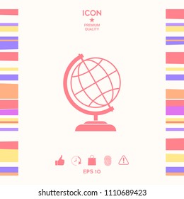 Globe icon symbol