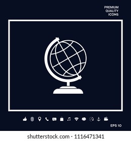 Globe icon symbol