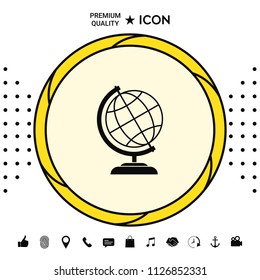 Globe icon symbol