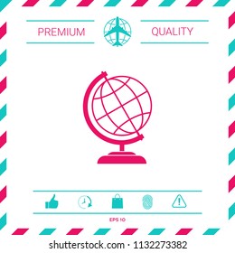 Globe icon symbol