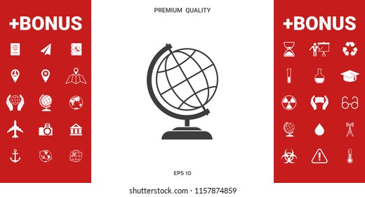 Globe icon symbol
