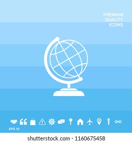 Globe icon symbol