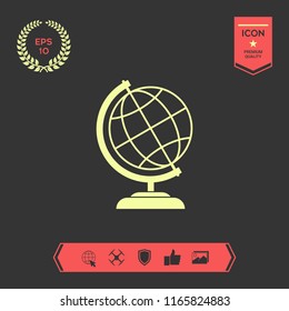 Globe icon symbol