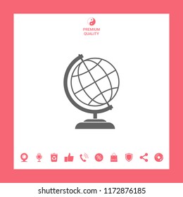 Globe icon symbol