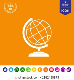 Globe icon symbol