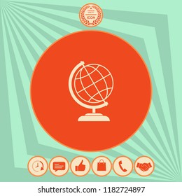 Globe icon symbol
