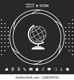 Globe icon symbol