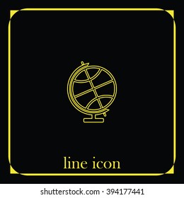 The globe icon. Globe symbol.