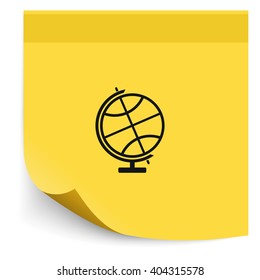 The globe icon. Globe symbol.