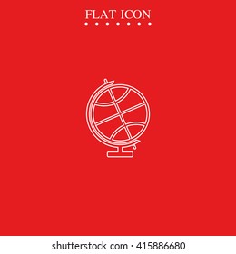 The globe icon. Globe symbol.