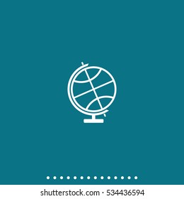 The globe icon. Globe symbol.