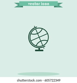 The globe icon. Globe symbol.