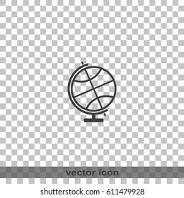 The globe icon. Globe symbol.