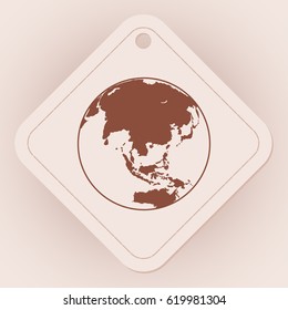 The globe icon. Globe symbol.