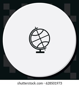 The globe icon. Globe symbol.
